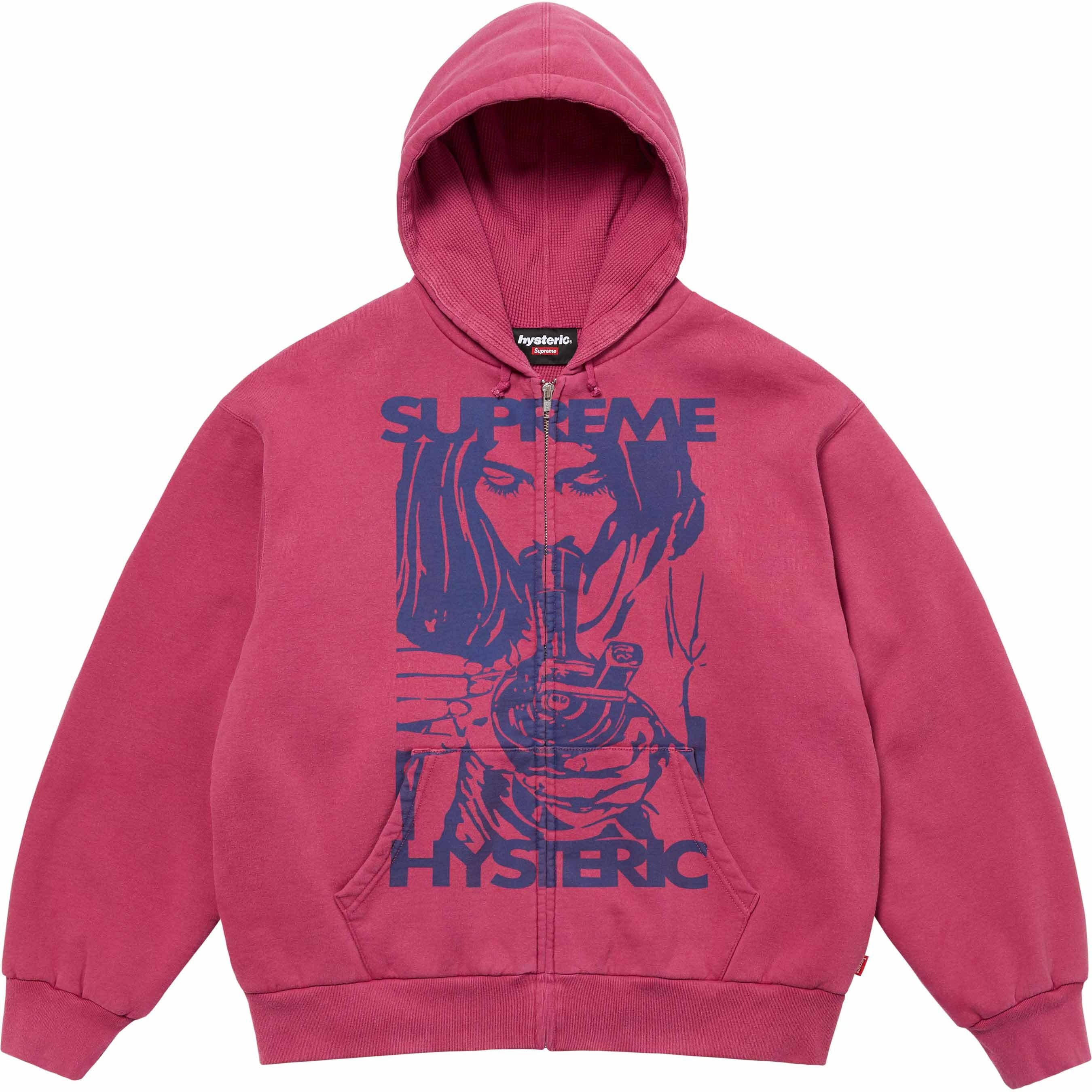 Supreme®/HYSTERIC GLAMOUR Thermal Lined Zip Up Hooded Sweatshirt view 6
